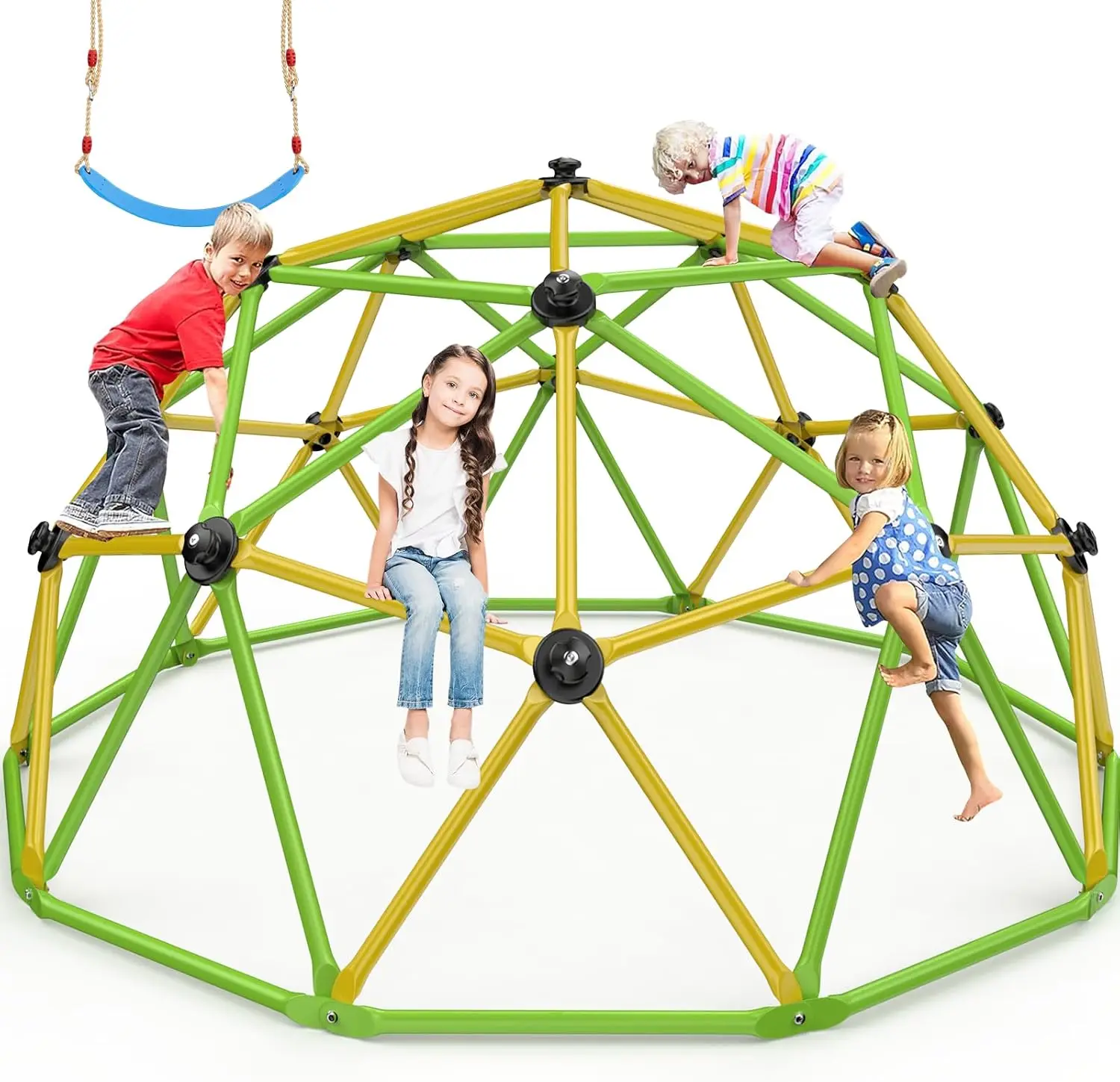 Kids Outdoor Jungle Gym - Climbing Dome, 10FT Jungle Gym with