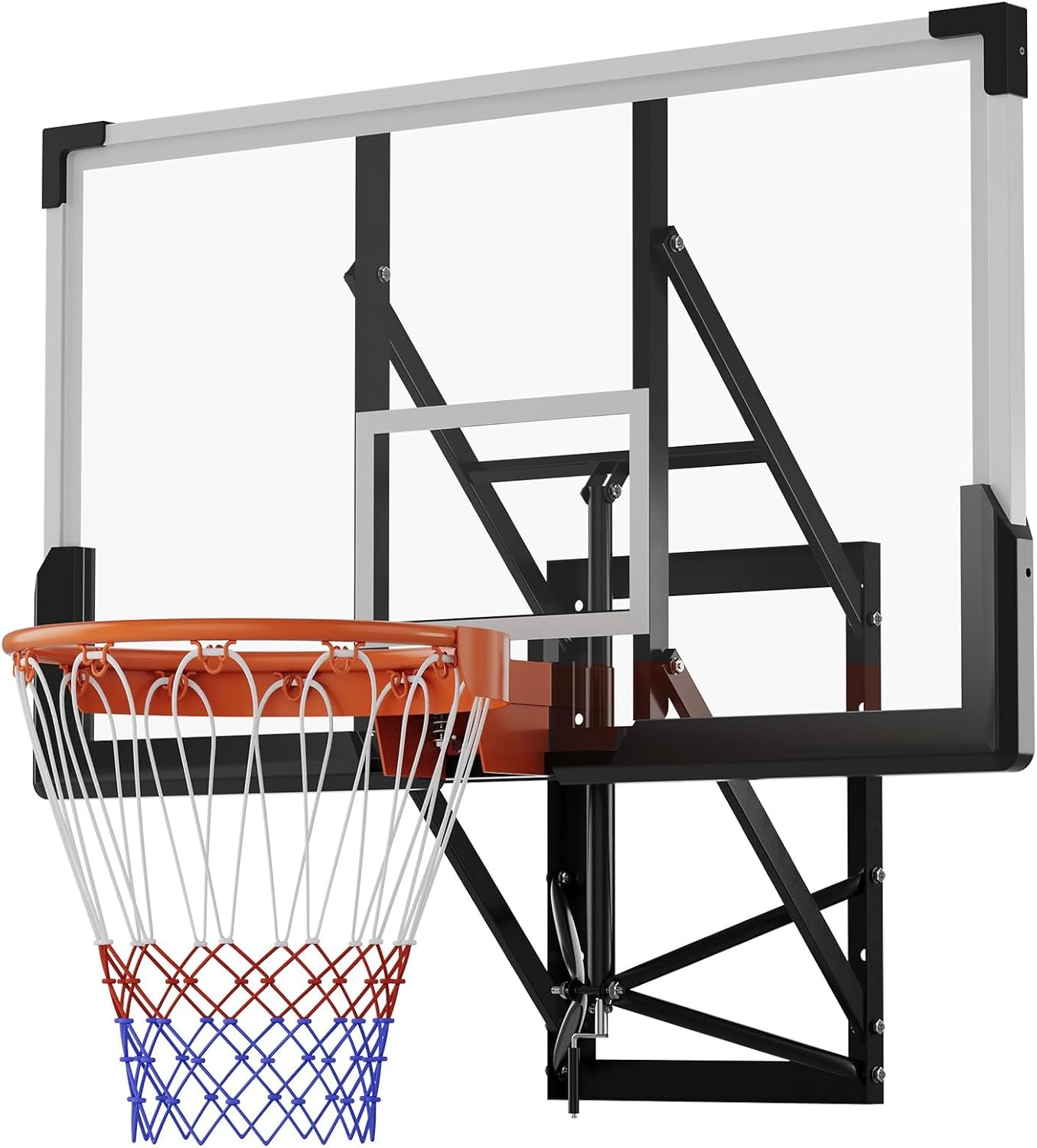 Basketball Hoop Outdoor - Garvee 8-10 FT Adjustable Height 54