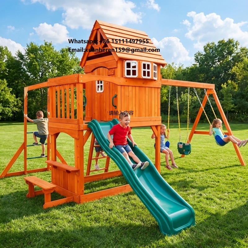 Kids Outdoor Jungle Gym - Large Outdoor Amusement Equipment Children Toy