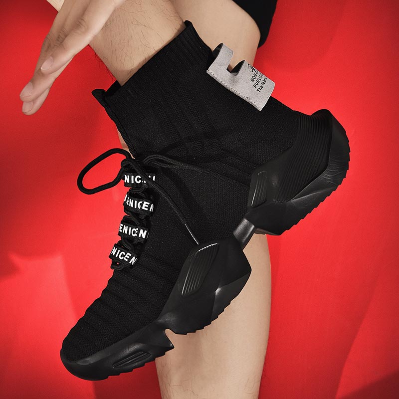 Kids Outdoor Air Quality - Plus Size Hightop High-soled Men Sport