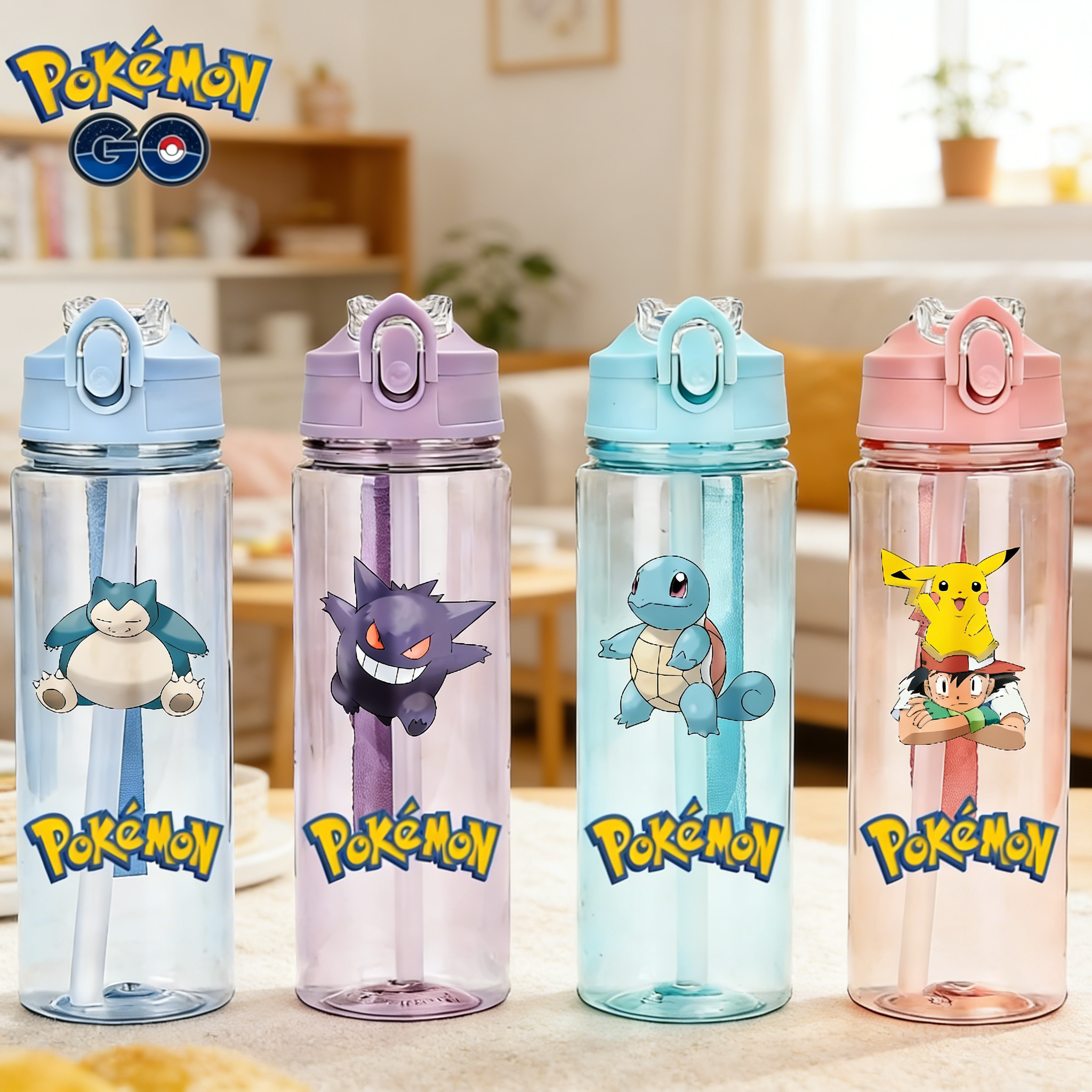 Kids Outdoor Movies - 750ML New Pokemon Water Bottle Boys