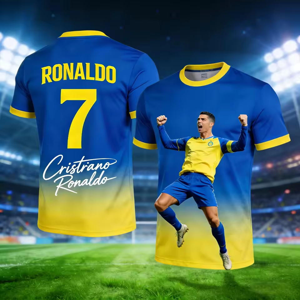 Kids Outdoor Fort - Ronaldo Summer 3D Print Pattern Children's