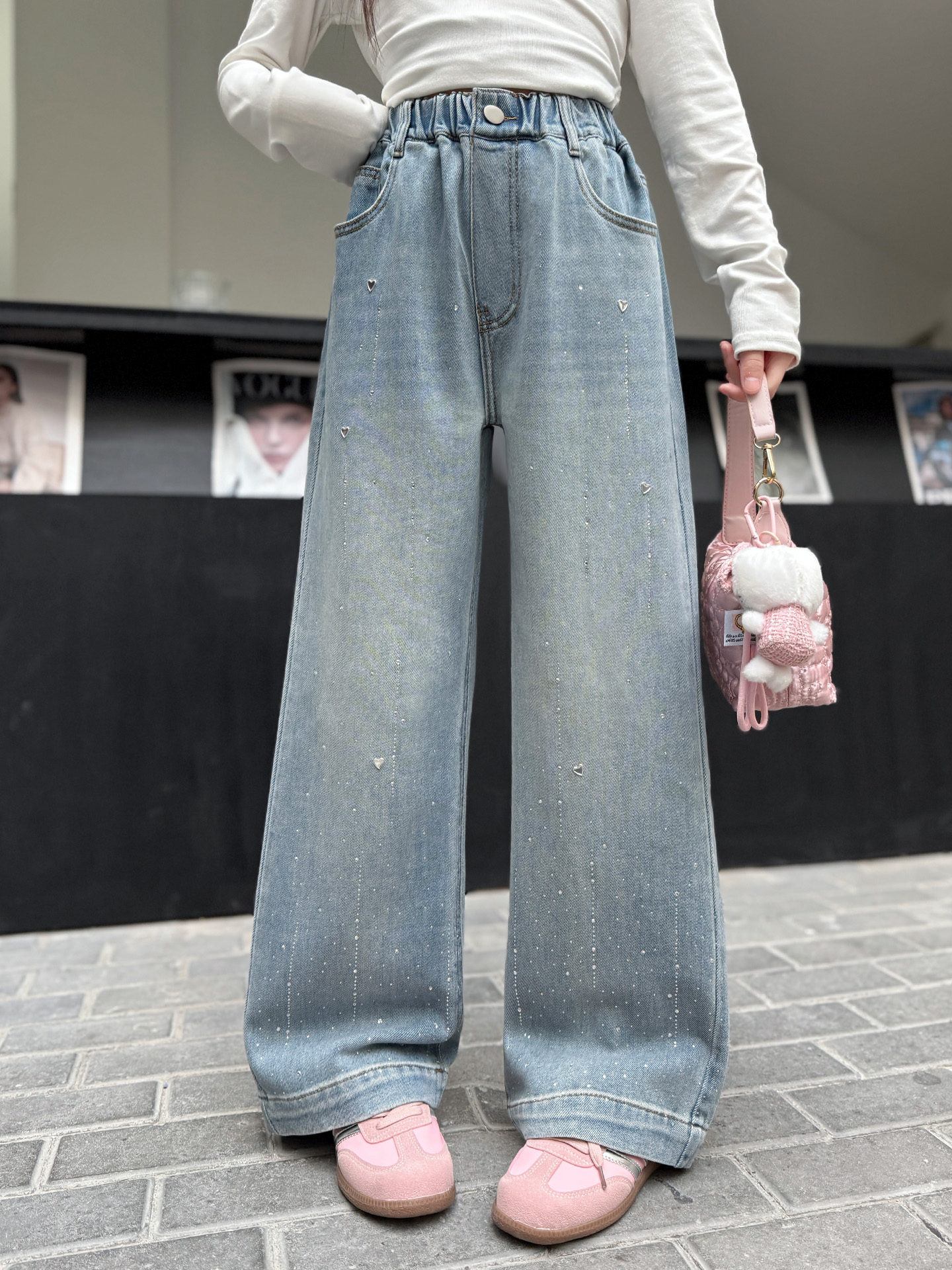 Kids Outdoor Youtube - Spring Fashion Girls Jeans Casual Wide