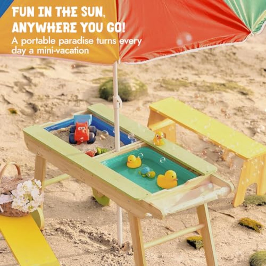 Indoor outdoor 3-in-1 kids pic - Kids Outdoor Water Table avaliação e preço