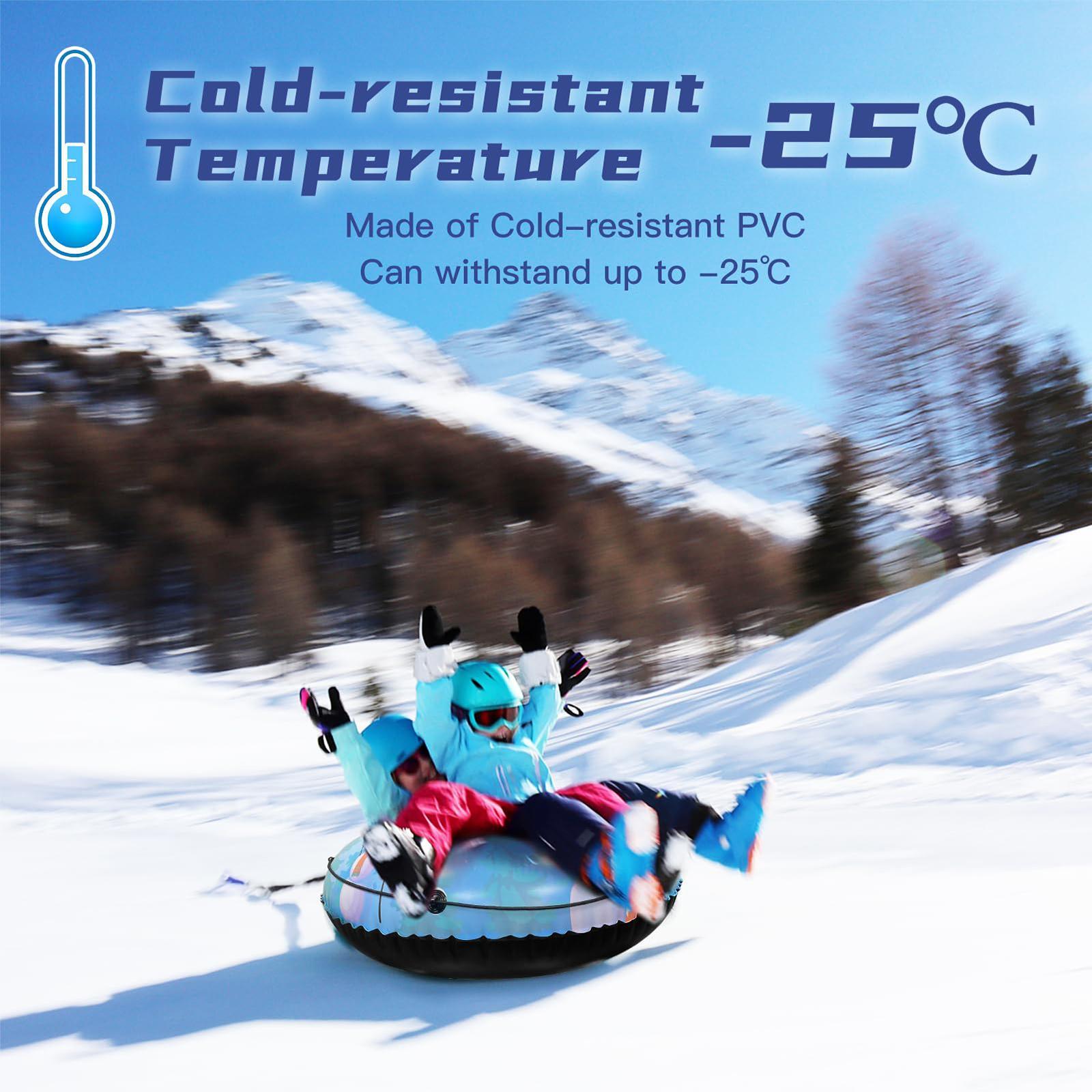 Portable Inflatable Snow Sled  - Kids Outdoor Youtube avaliação e preço