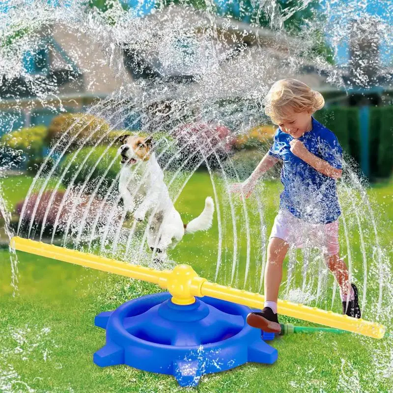 360 Degree Water Sprinkler Rot - Kids Outdoor Yard Toys avaliação e preço