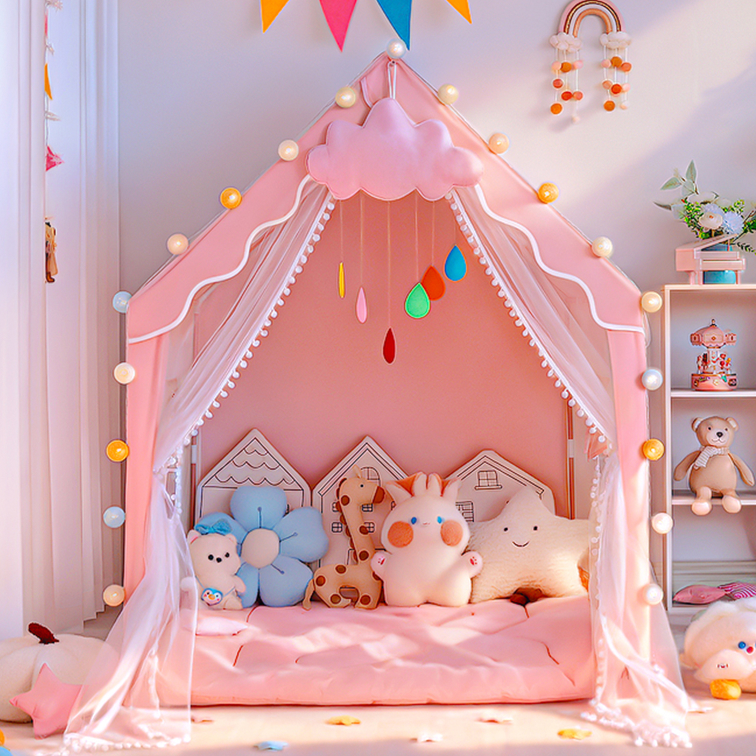Princess Castle Game House Kid - Kids Outdoor Play Tent avaliação e preço