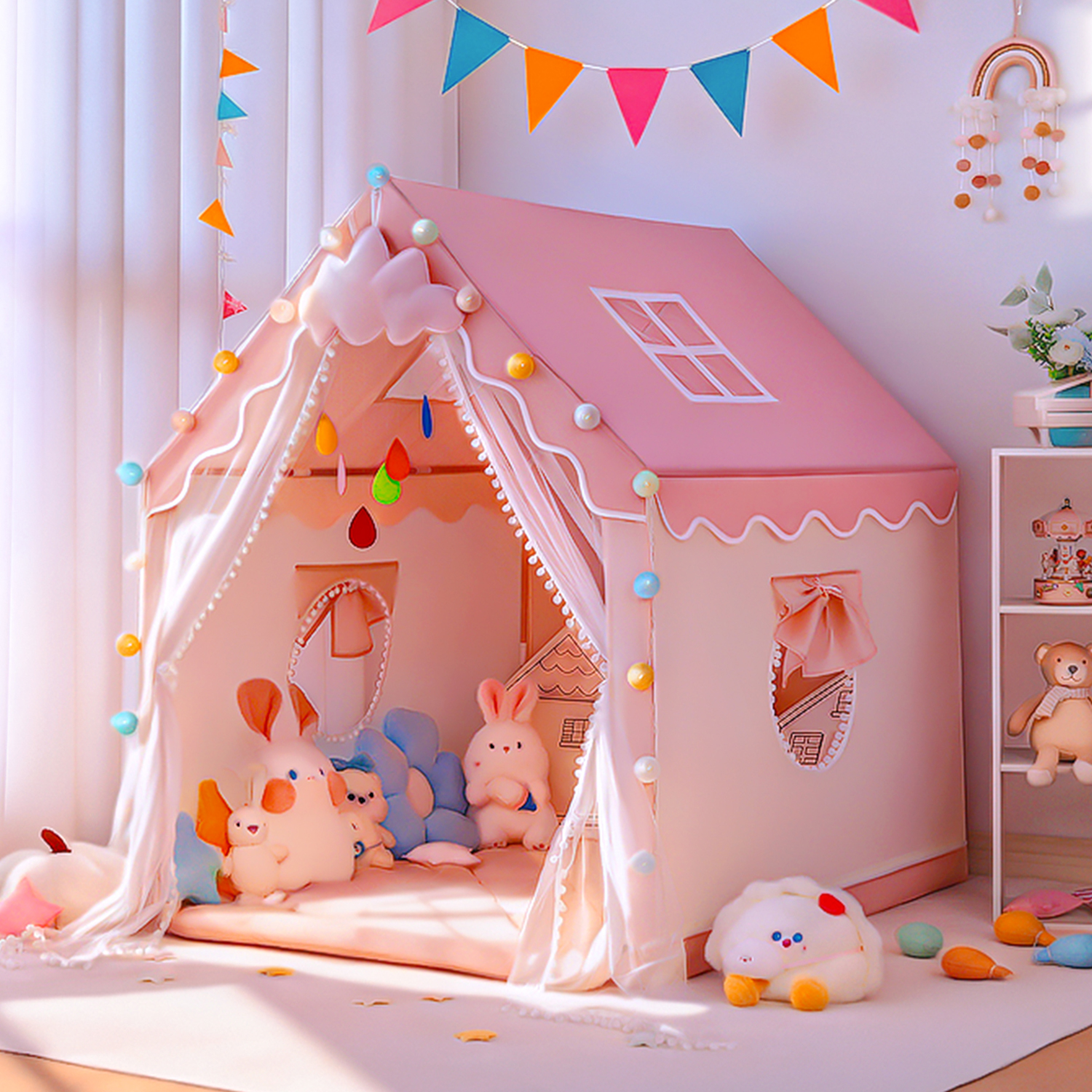 Princess Castle Game House Kid - Kids Outdoor Play Tent avaliação e preço