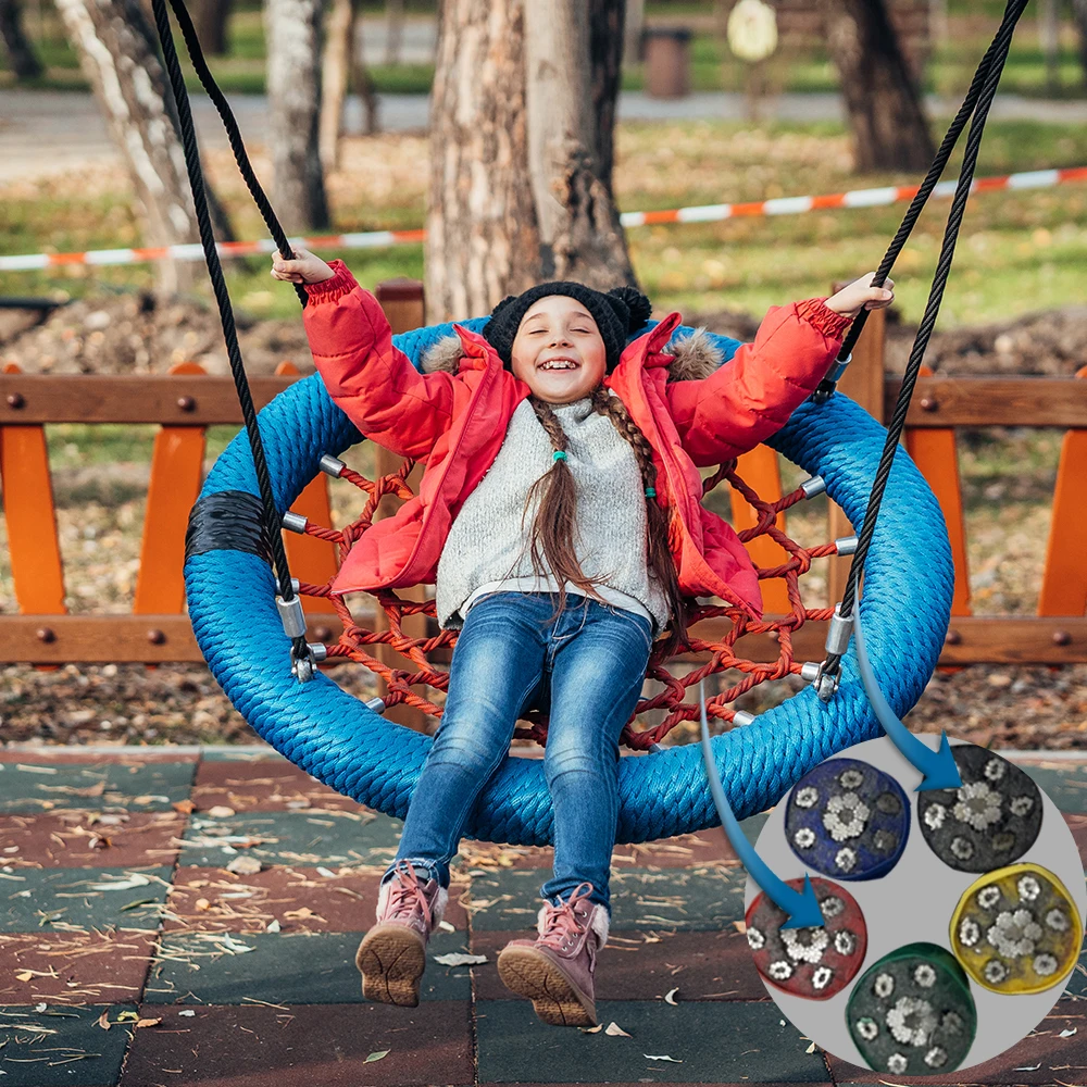 Blue/Red Playground Nest Swing - Kids Outdoor Nest Swing avaliação e preço