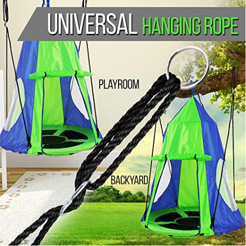 Kids Hanging Chair Tent Swing  - Kids Outdoor Nest Swing avaliação e preço