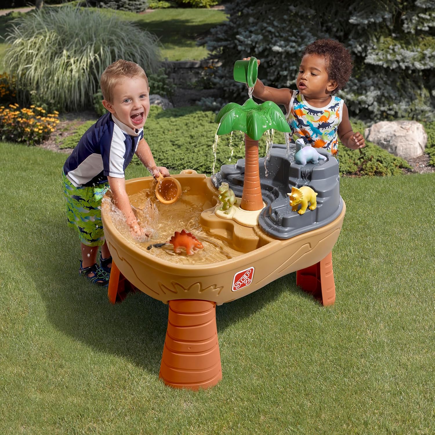 Dino Dig Sand And Water Table, - Kids Outdoor Water Table avaliação e preço