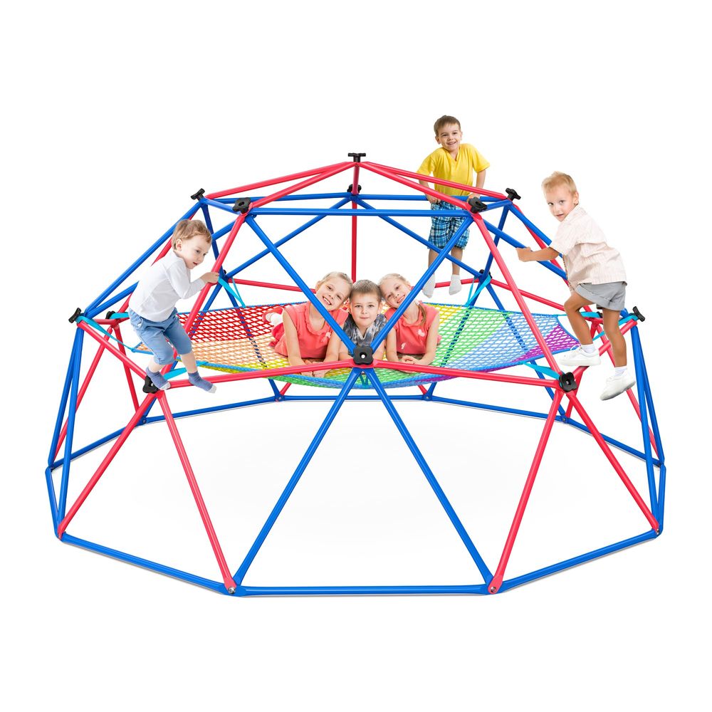 Climbing Dome with Climbing Ca - Kids Outdoor Jungle Gym avaliação e preço