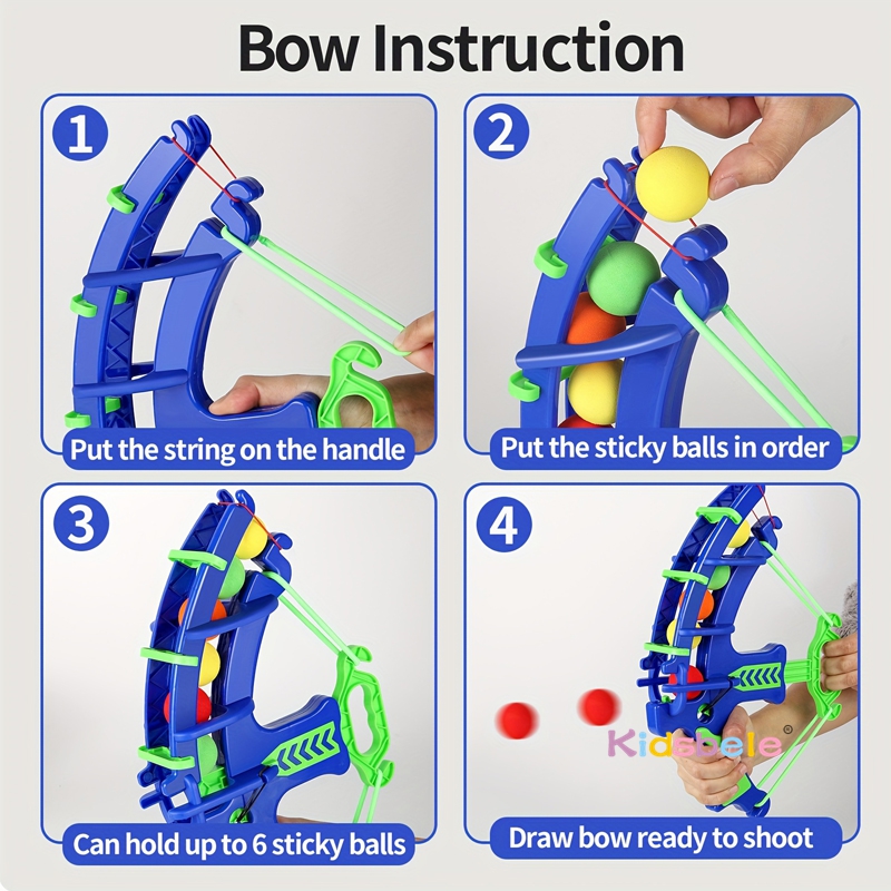 Foam Ball Shooting Toy Bow – S - Kids Outdoor Clubhouse avaliação e preço
