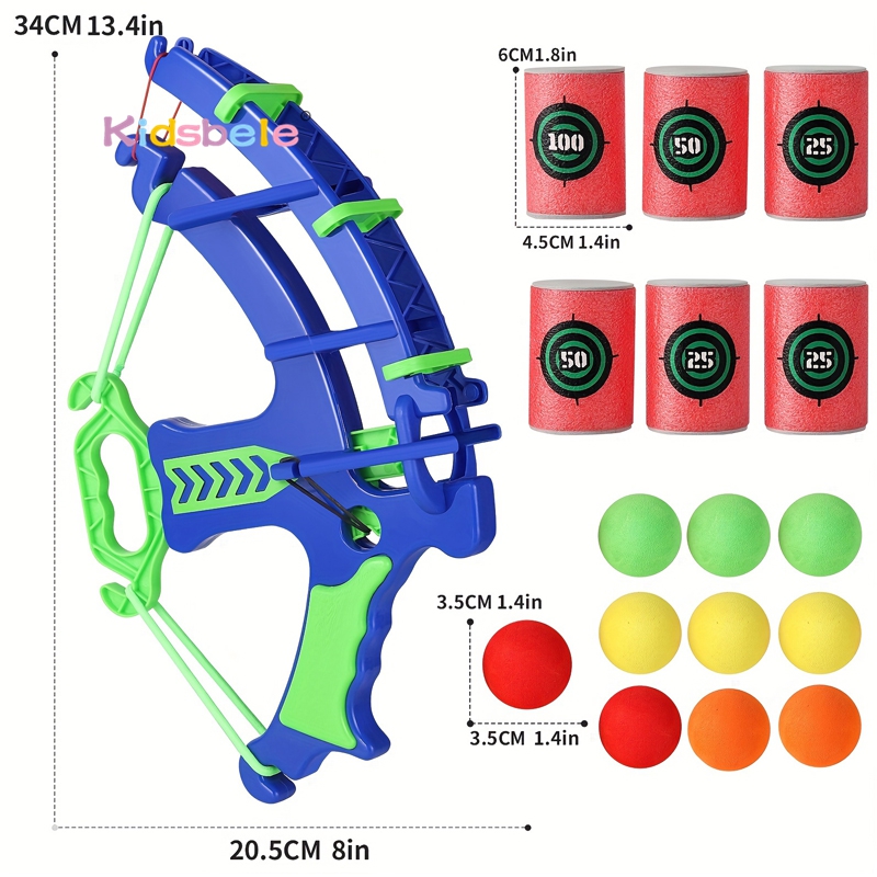 Foam Ball Shooting Toy Bow – S - Kids Outdoor Clubhouse avaliação e preço