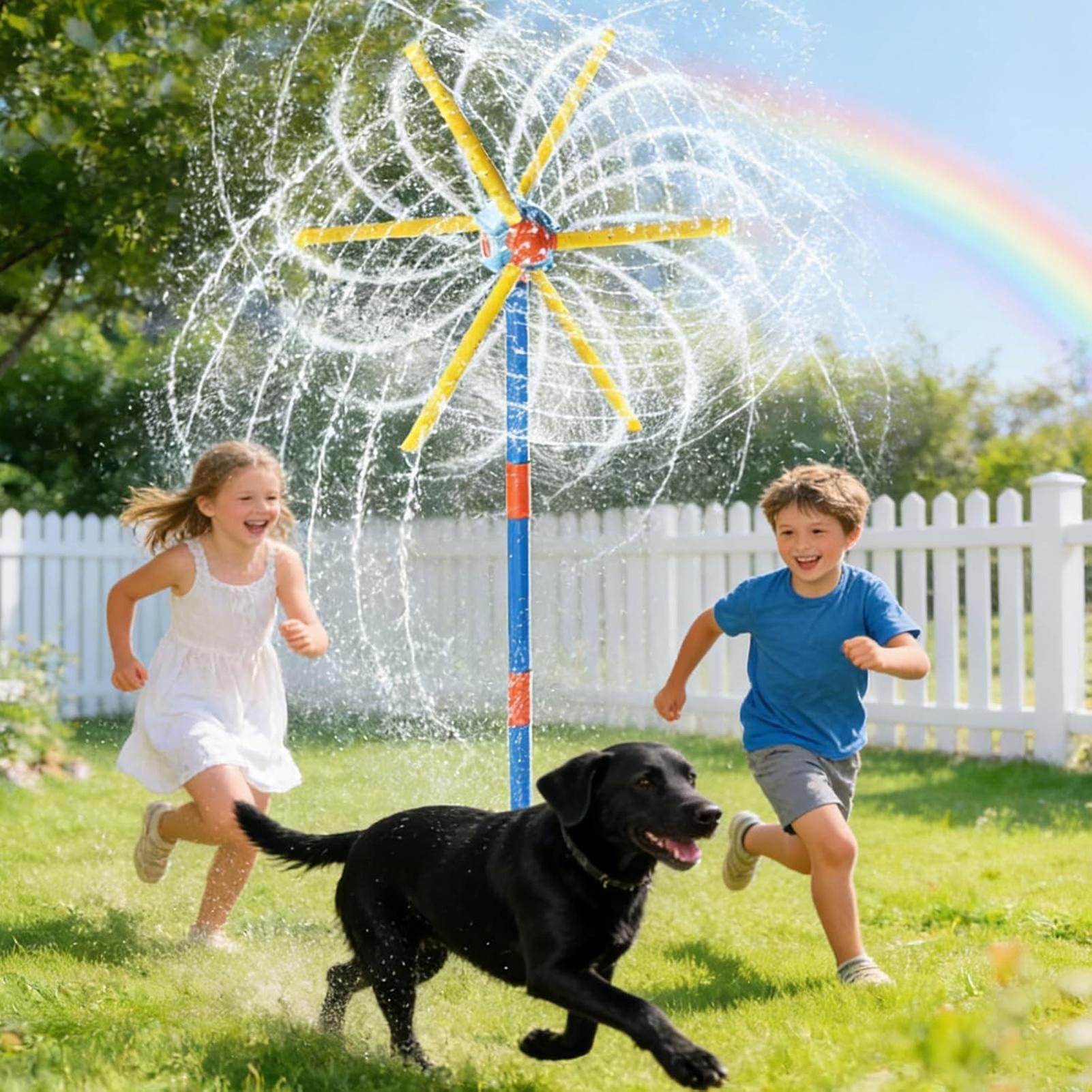 Kids Sprinkler Windmill Fun Sp - Kids Outdoor Yard Toys avaliação e preço