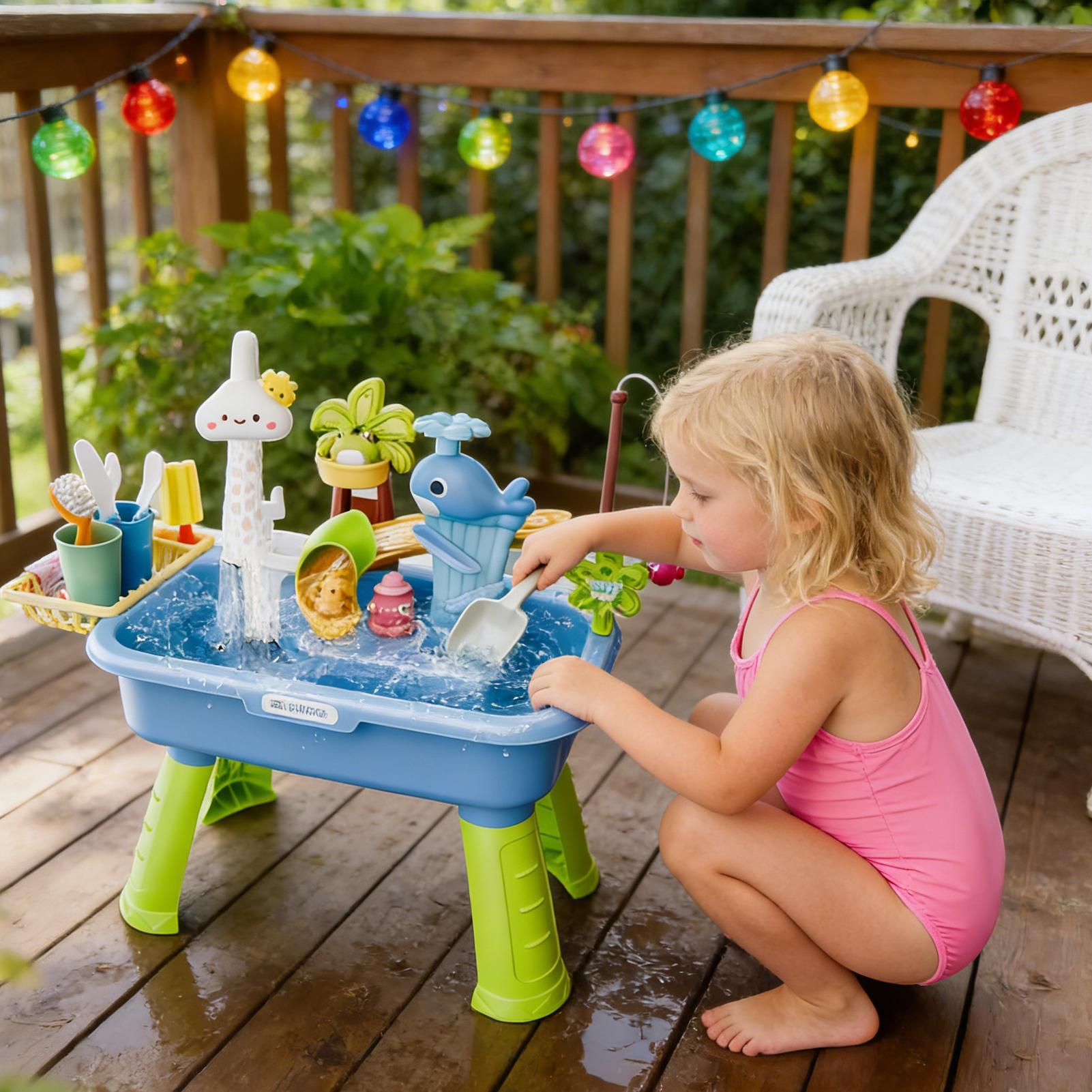 Children's Kitchen Toys Electr - Kids Outdoor Water Table avaliação e preço