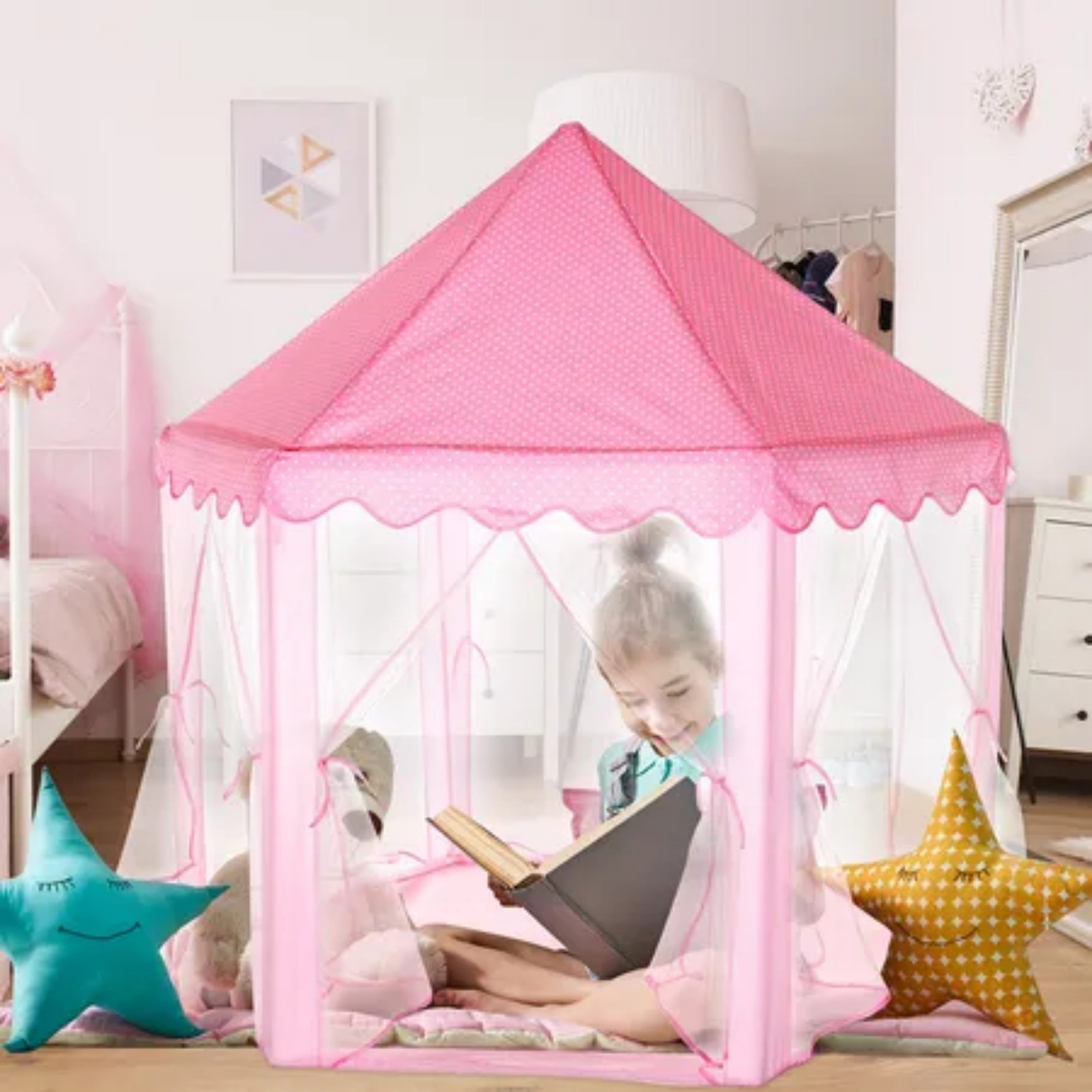 Kids Play Tents Princess for G - Kids Outdoor Play Tent avaliação e preço
