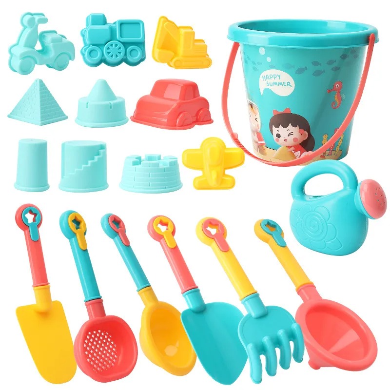 18PCS Beach Toy Set Bucket Sea - Kids Outdoor Clubhouse avaliação e preço
