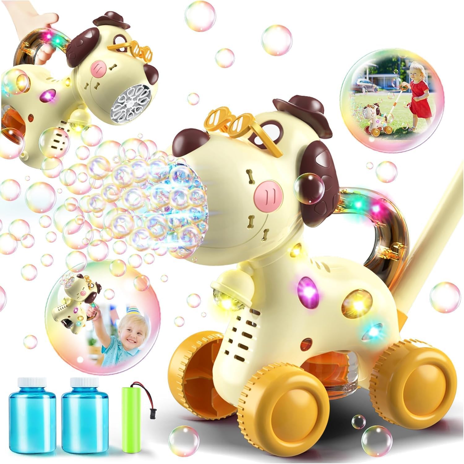 Bubble Machine for Toddlers 1- - Kids Outdoor Easter Toys avaliação e preço