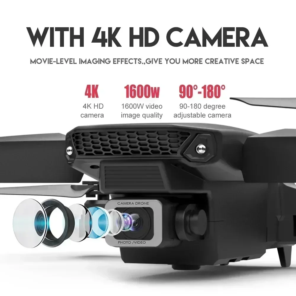 E88 Pro WIFI FPV Drone Wide An - Kids Outdoor Toy Storage avaliação e preço