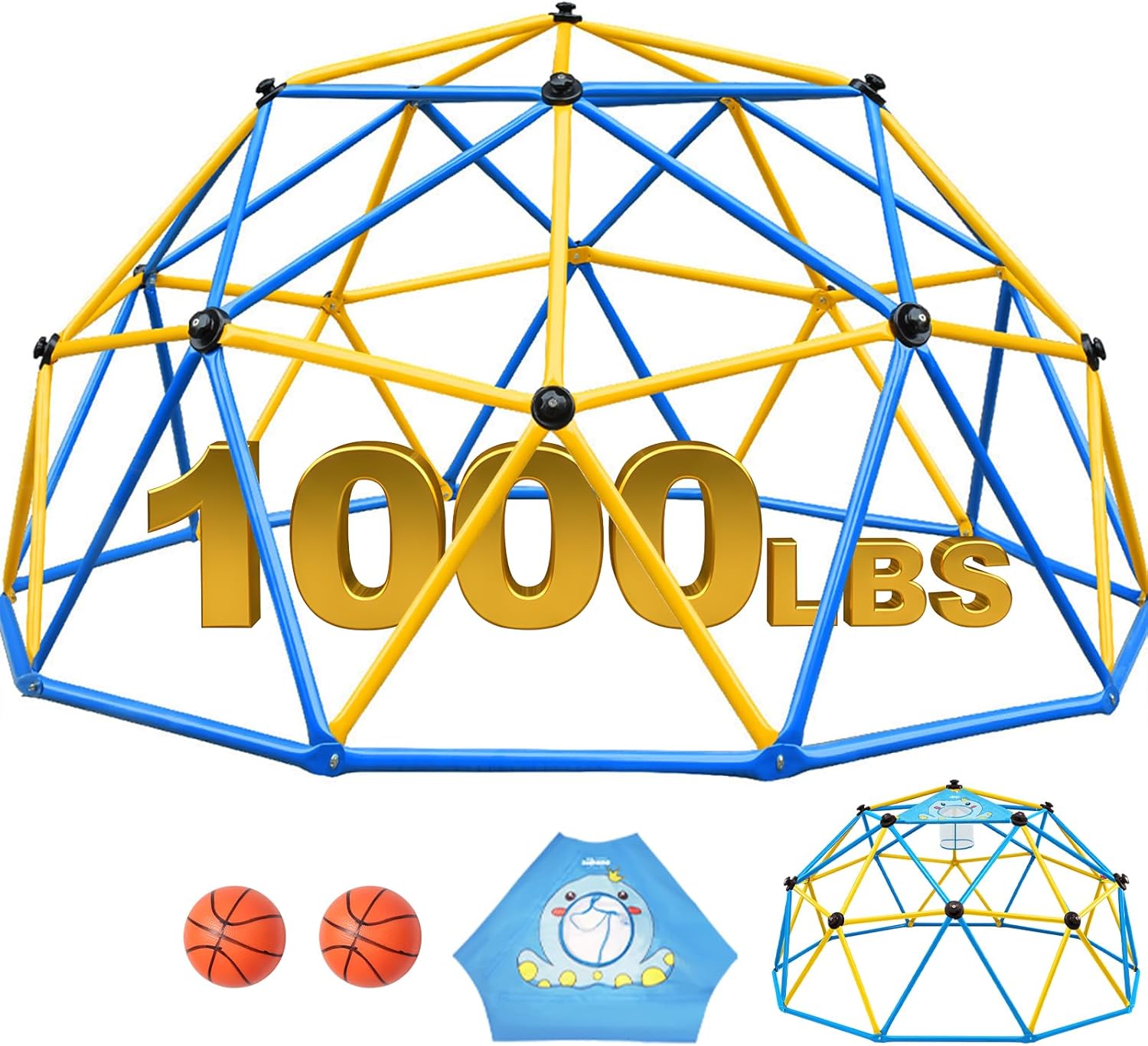 Zupapa 10FT Climbing Dome, Out - Kids Outdoor Jungle Gym avaliação e preço