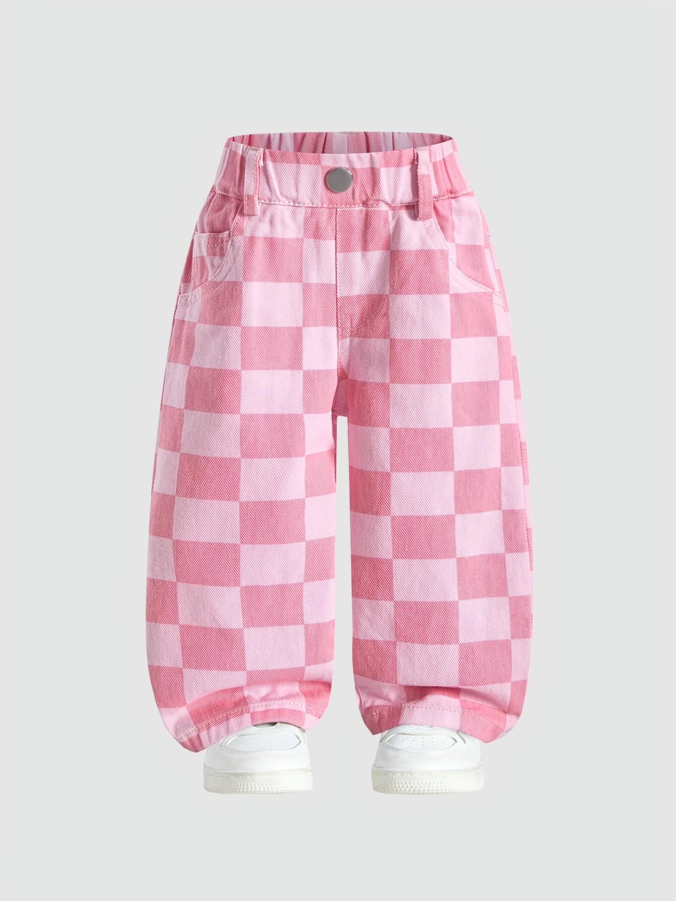Baby Girls' Pink Plaid Jeans S - Kids Outdoor Clubhouse avaliação e preço