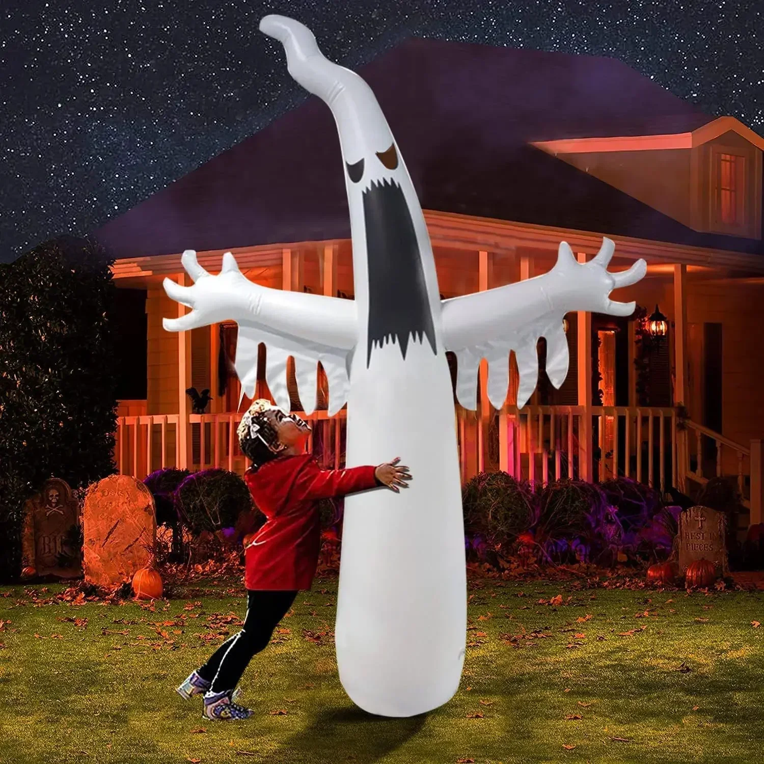 Halloween Inflatable Scary Gho - Kids Outdoor Yard Toys avaliação e preço