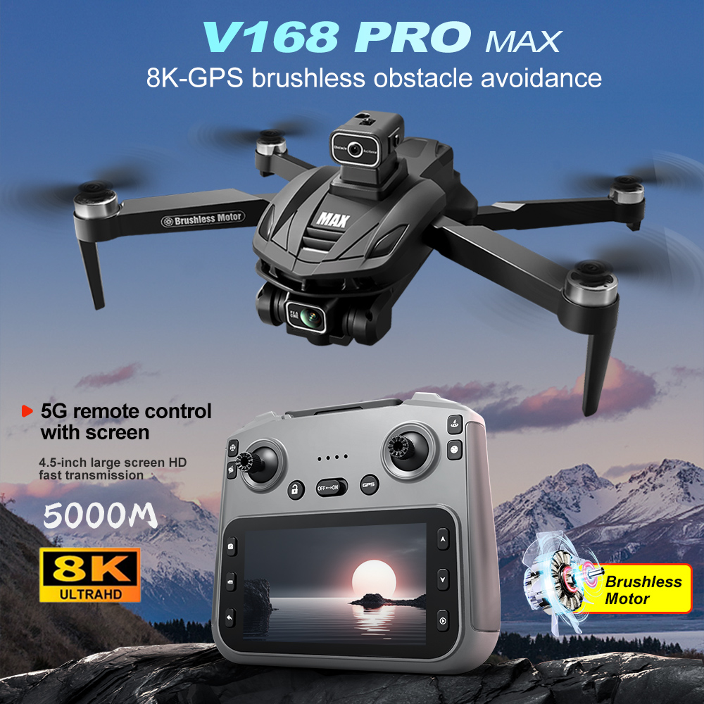 V168 PRO Max GPS Drone 8K Prof - Kids Outdoor Toy Storage avaliação e preço