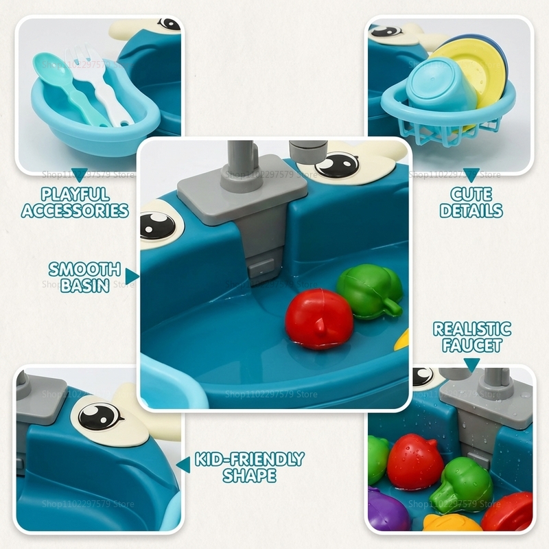 Children Play Kitchen Set with - Kids Outdoor Air Quality avaliação e preço
