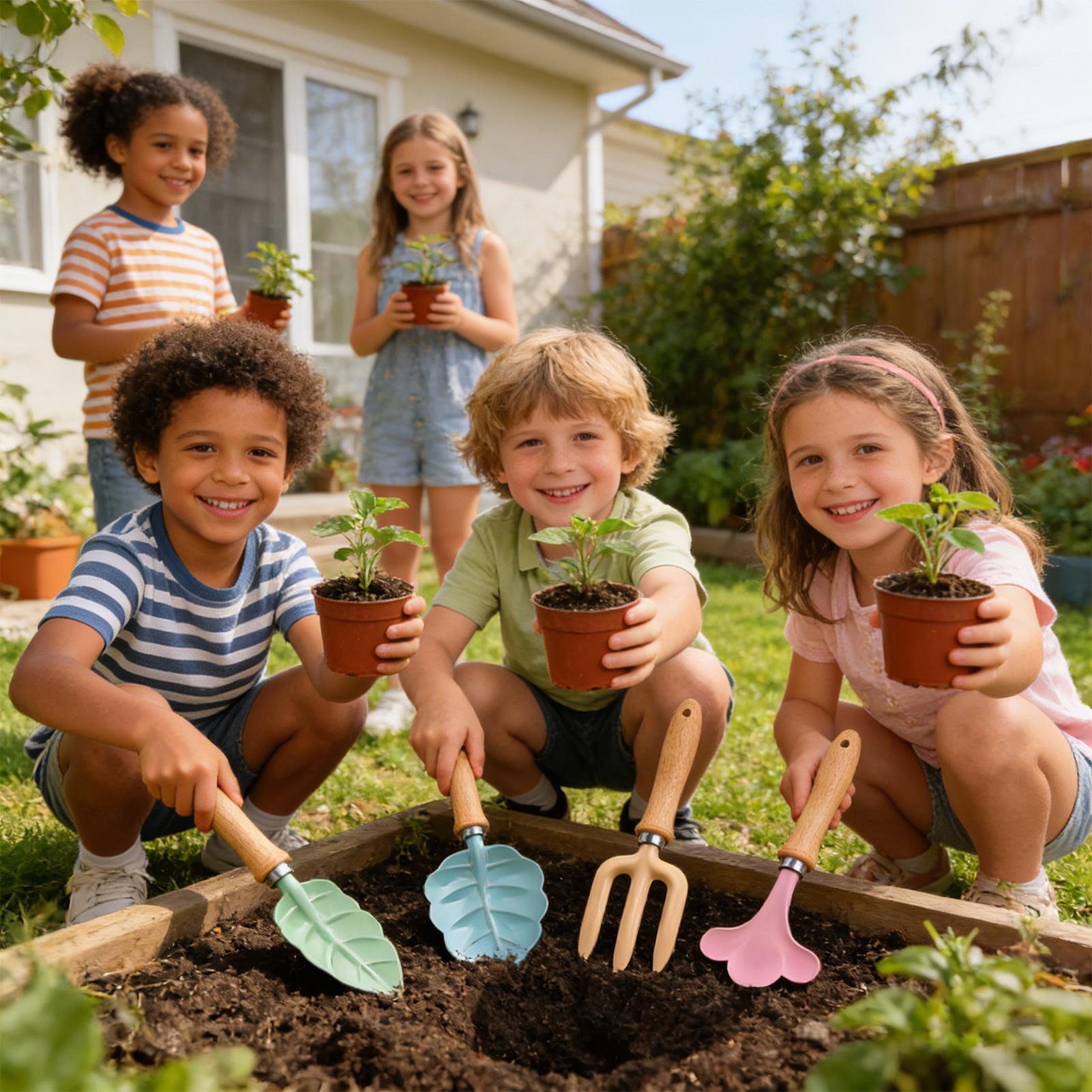 Kids Gardening Set 4 Piece Lea - Kids Outdoor Yard Toys avaliação e preço