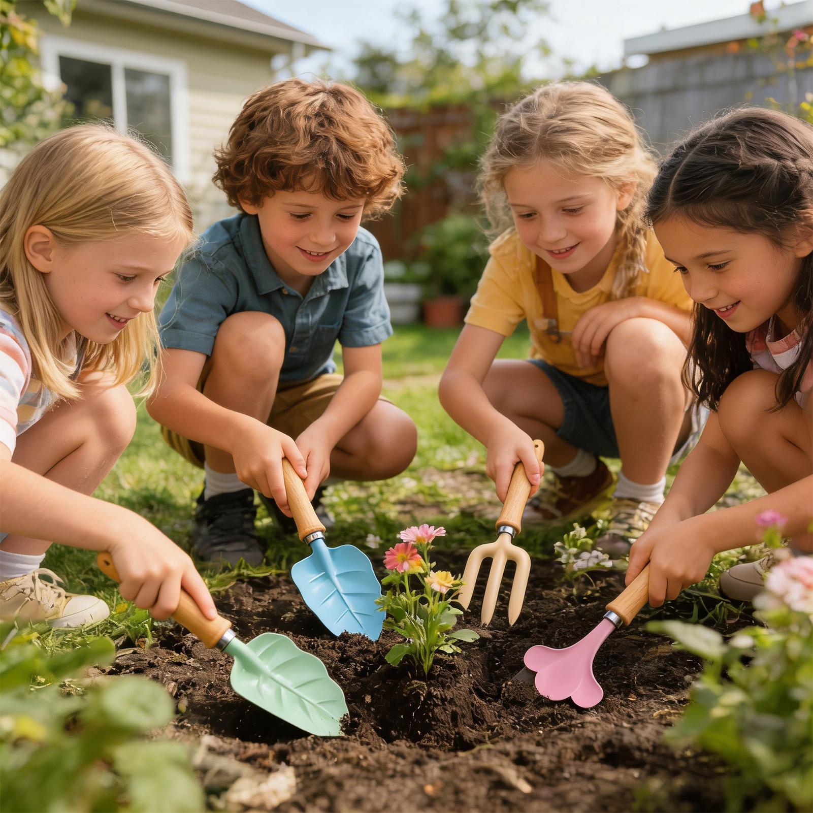 Kids Gardening Set 4 Piece Lea - Kids Outdoor Yard Toys avaliação e preço