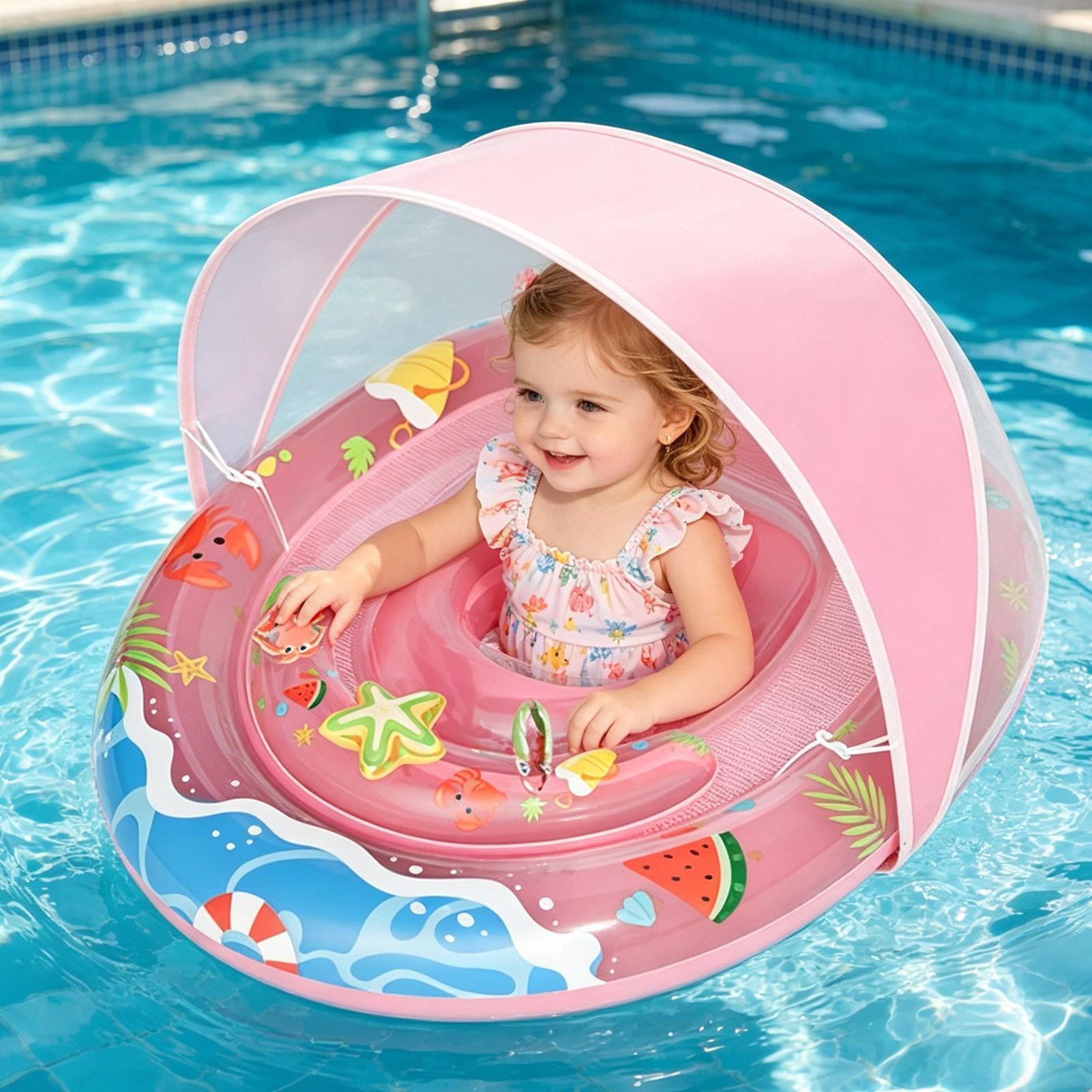 Inflatable Swim Ring Anti Tip  - Kids Outdoor Youtube avaliação e preço