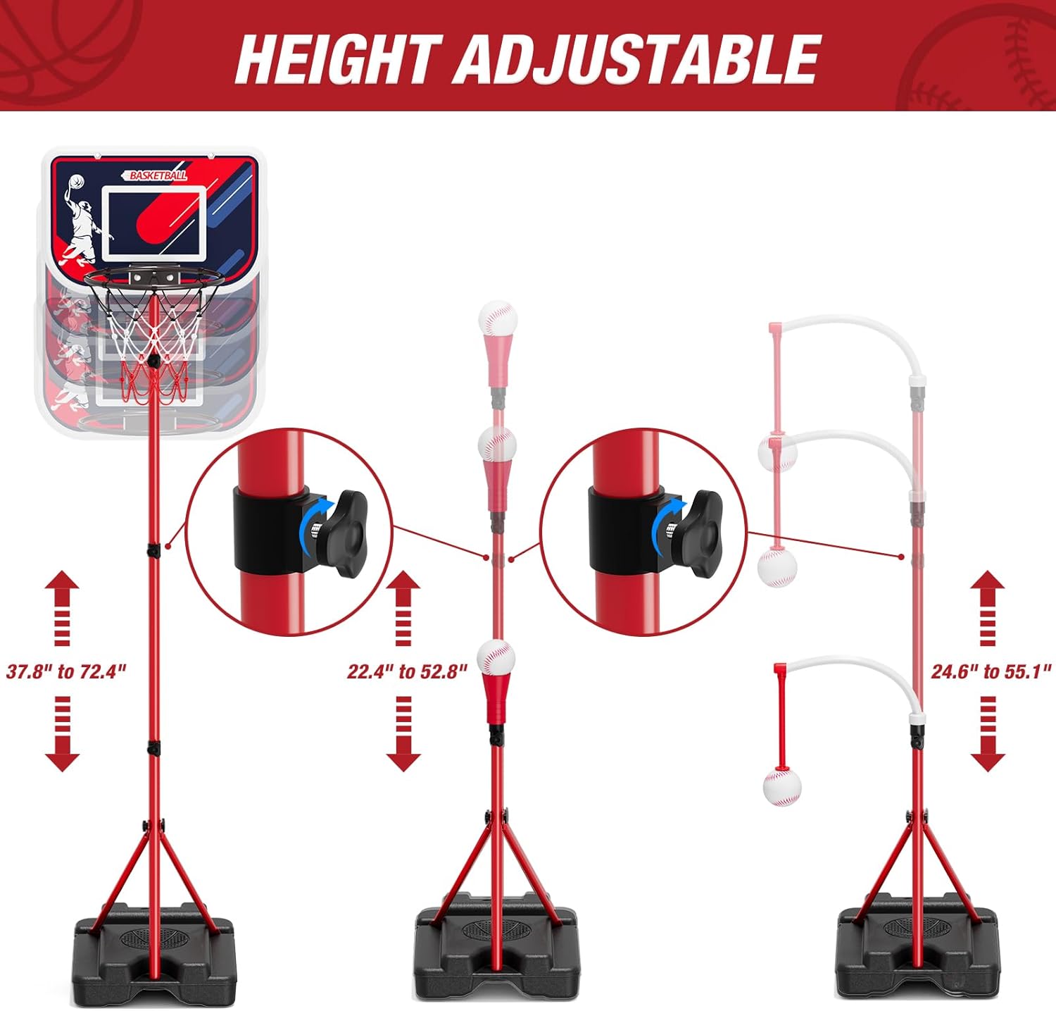 4-in-1 Kids Basketball Hoop &  - Kids Outdoor Fort avaliação e preço