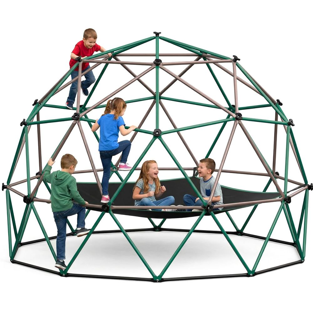 6.5 FT Tall Climbing Dome with - Kids Outdoor Jungle Gym avaliação e preço