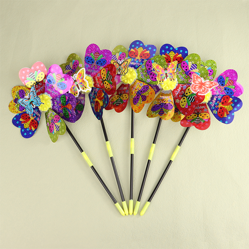 1Pc Colorful Sequin Windmill C - Kids Outdoor Yard Toys avaliação e preço