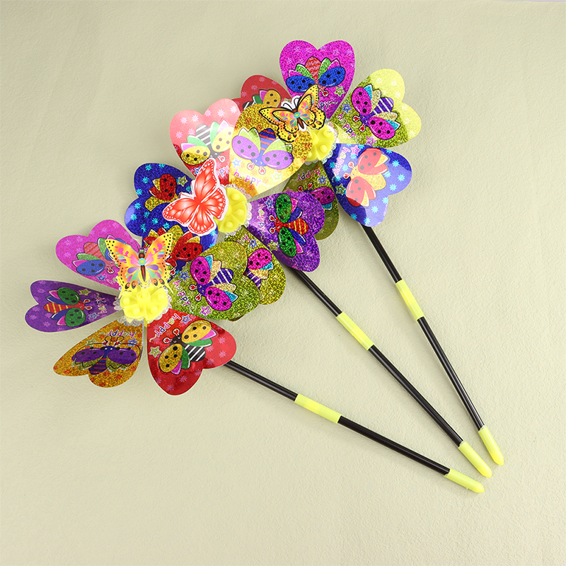 1Pc Colorful Sequin Windmill C - Kids Outdoor Yard Toys avaliação e preço