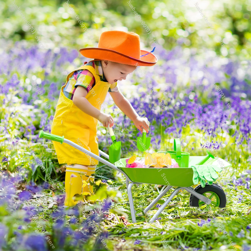 Kids Outdoor Wheelbarrow, Gree - Kids Outdoor Activity Toys avaliação e preço