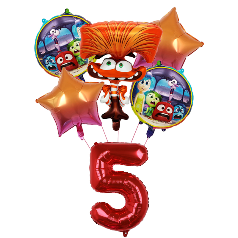 6pcs New Inside Out2 Balloons  - Kids Outdoor Easter Toys avaliação e preço