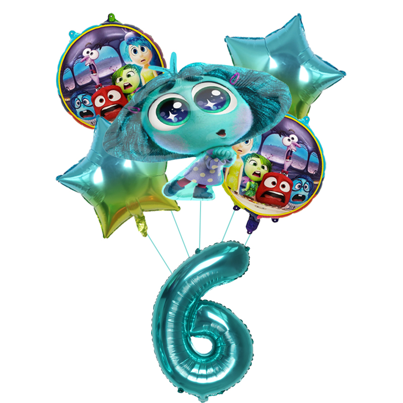 6pcs New Inside Out2 Balloons  - Kids Outdoor Easter Toys avaliação e preço