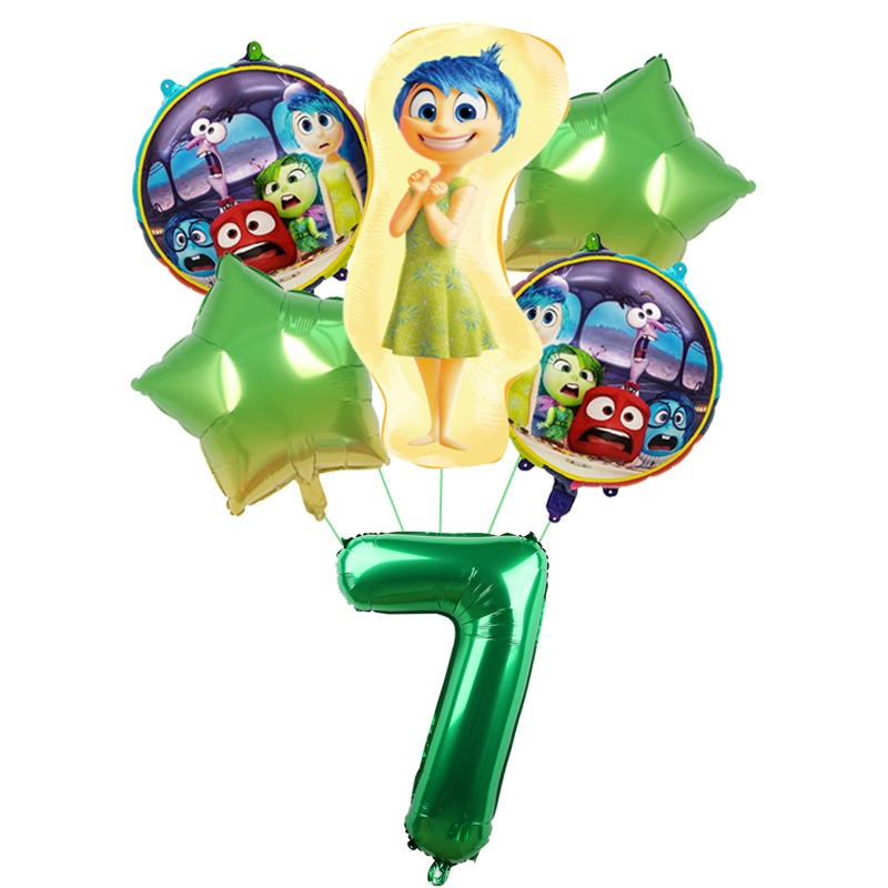 6pcs New Inside Out2 Balloons  - Kids Outdoor Easter Toys avaliação e preço