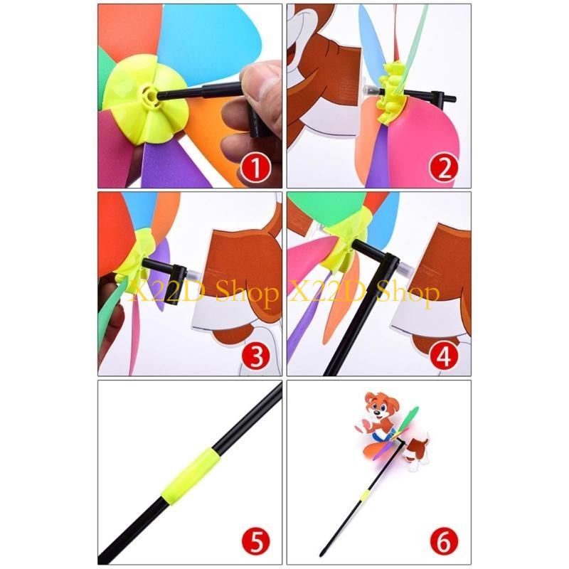 X22D 3D Animal Wind Spinners C - Kids Outdoor Yard Toys avaliação e preço
