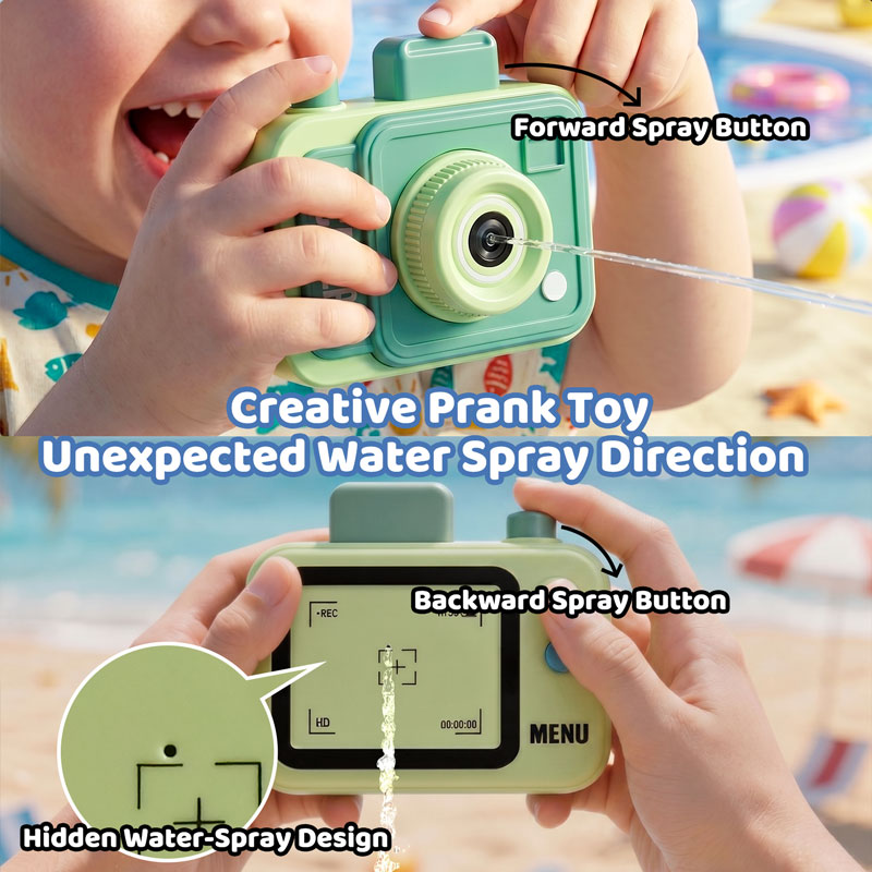 Double-sided Water Gun Camera  - Kids Outdoor Clubhouse avaliação e preço