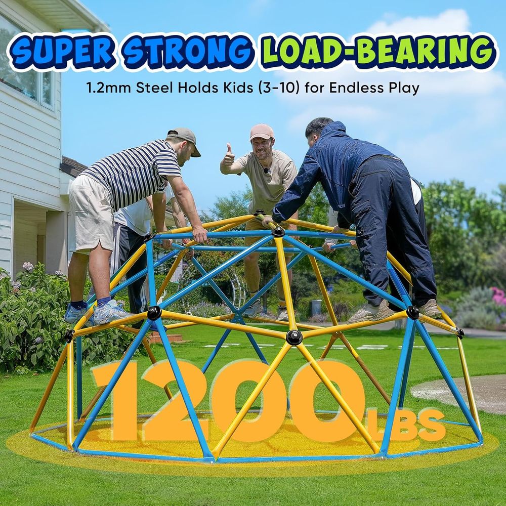 10T Climbing Dome with Hammock - Kids Outdoor Jungle Gym avaliação e preço