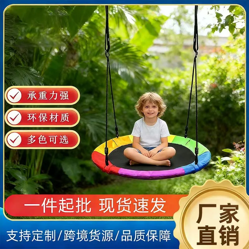Influencer-Famous Netted Hammo - Kids Outdoor Nest Swing avaliação e preço
