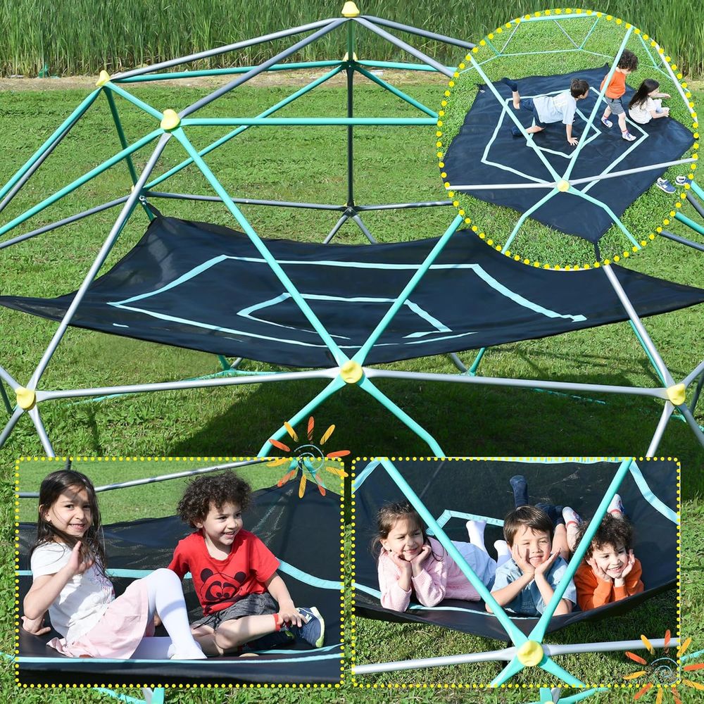 Geometric Dome Climber with Ha - Kids Outdoor Jungle Gym avaliação e preço