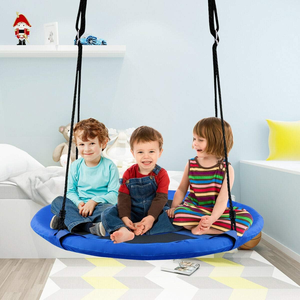 2 in 1 Kids Detachable Hanging - Kids Outdoor Nest Swing avaliação e preço