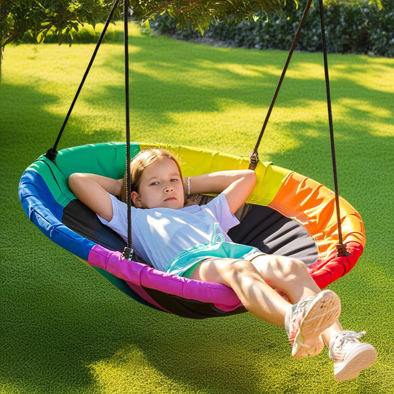 Kids Saucer Swing Outdoor Roun - Kids Outdoor Nest Swing avaliação e preço