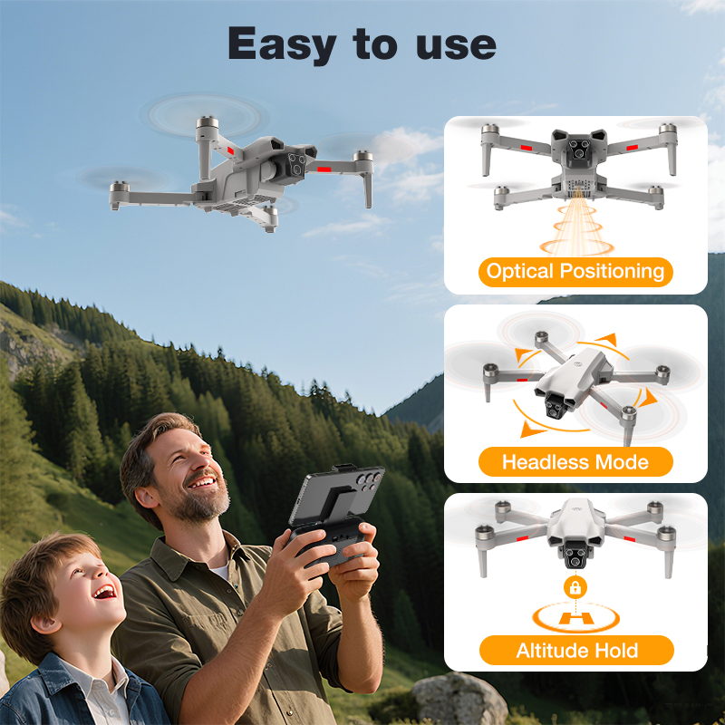 NEW Hot L017 Pro Drone Brushle - Kids Outdoor Toy Storage avaliação e preço