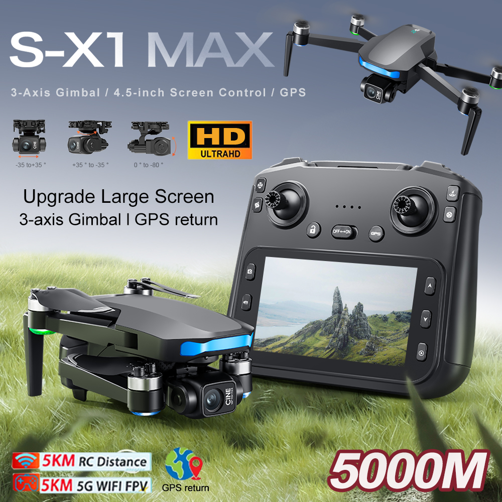 New S-X1 MAX Drone GPS 8K Prof - Kids Outdoor Toy Storage avaliação e preço