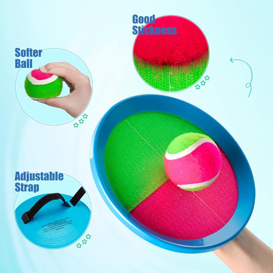 Toss and Catch Ball Set Upgrad - Kids Outdoor Yard Toys avaliação e preço